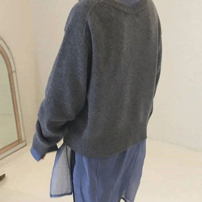 Capysse - Gilet lussuoso in morbido cashmere per donne con dettagli asimmetrici sui bottoni
