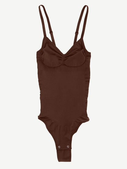 Body modellante con spalline a spaghetti – Seamless Shapewear per donne in elegante vestibilità