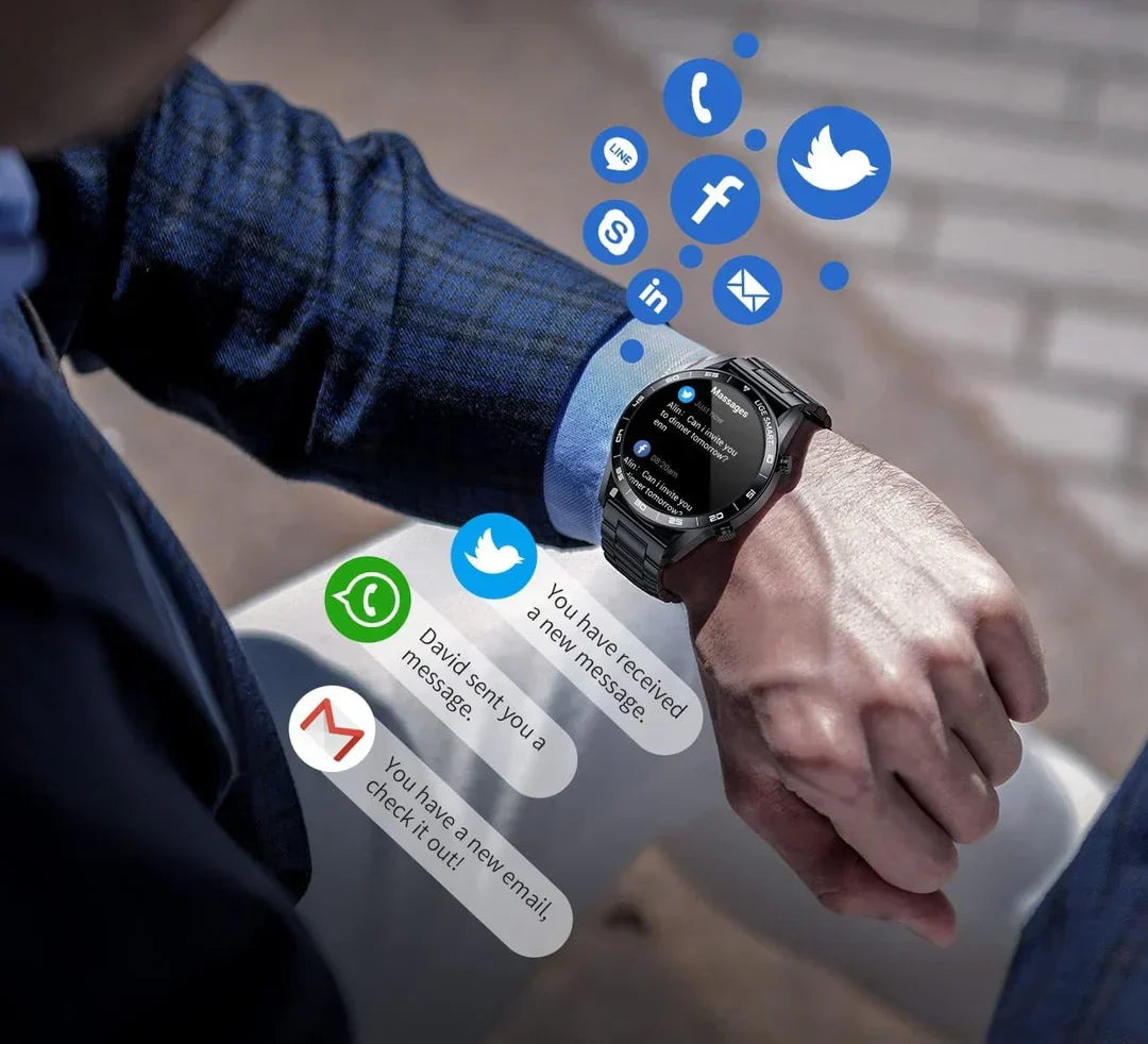 ChronoVivant - Smartwatch di Lusso per Uomini | Modalità Multisport | Monitoraggio della Salute