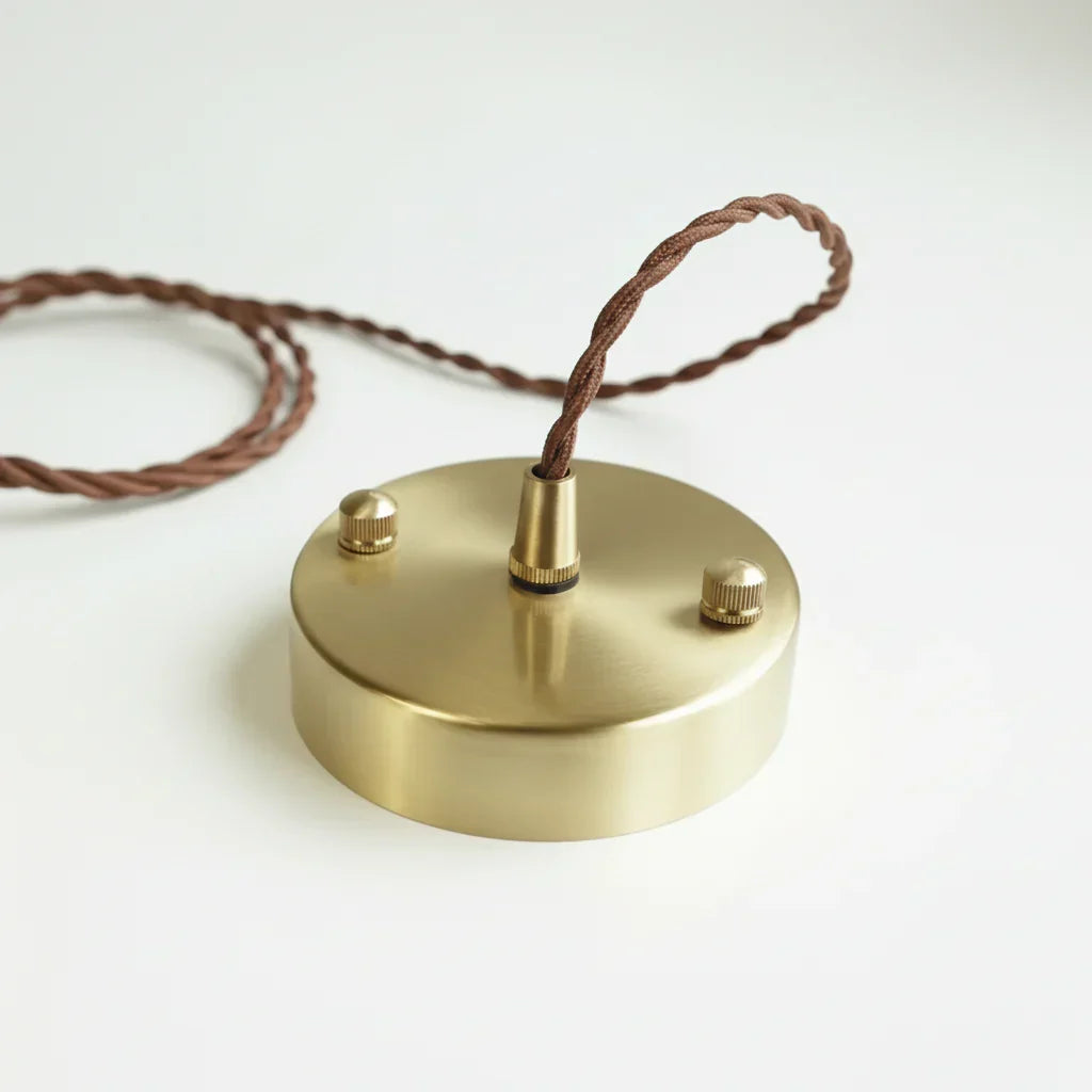Céralume - Lampada a sospensione in ceramica dipinta a mano — Rame & Colore