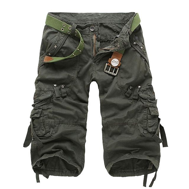 Pantaloni Cargo da Uomo con Cintura – Pantaloni Outdoor Resistenti con Multi-Tasche e Stile Casual