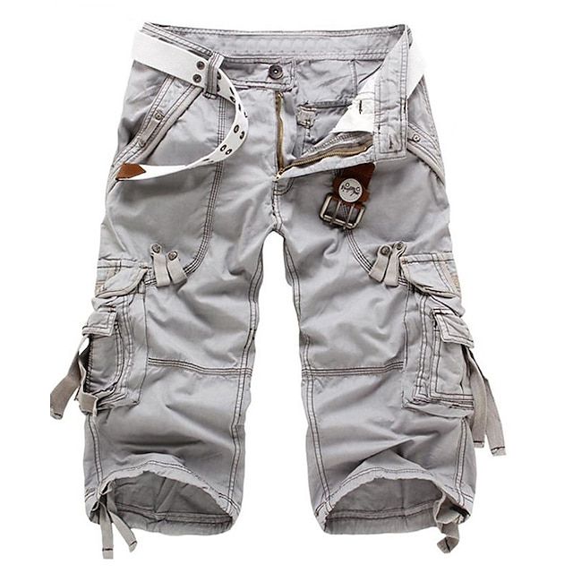 Pantaloni Cargo con Cintura per Uomo – Pantaloni Casual Resistenti con Molte Tasche