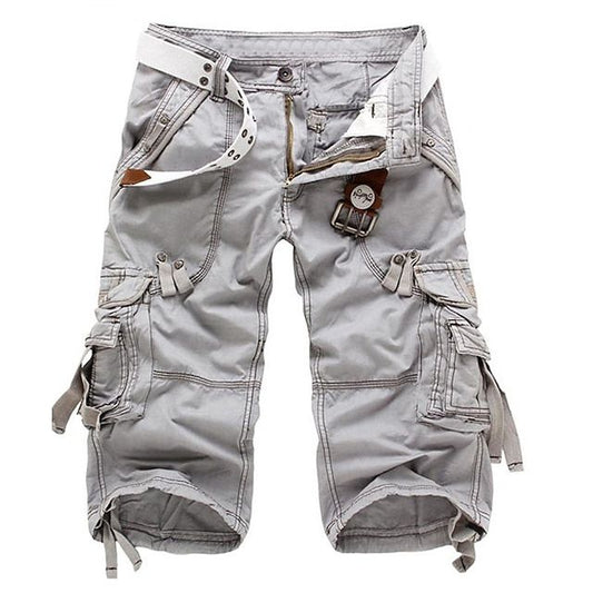 Pantaloni Cargo con Cintura per Uomo – Pantaloni Casual Resistenti con Molte Tasche