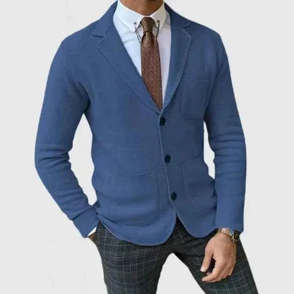 Blazer in maglia elegante per uomo – Cardigan business in stile smart-casual moderno