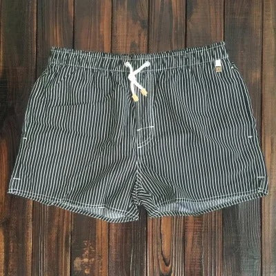 Costume da bagno a righe per uomo – Pantaloni da nuoto a asciugatura rapida in stile estivo moderno