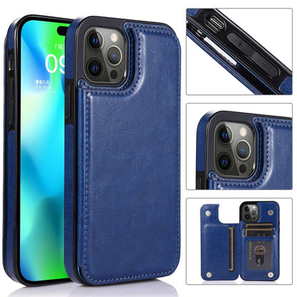 Magnoria - Borsa in pelle di lusso per smartphone con scomparti per carte, area foto e chiusura magnetica