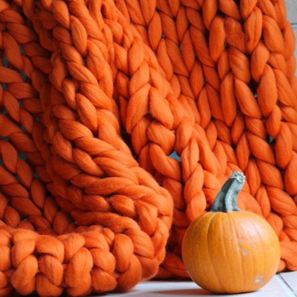 Chunky XL Filato in Lana 1000 Gramm DIY per Lavorare a Maglia una Meravigliosa Coperta Morbida