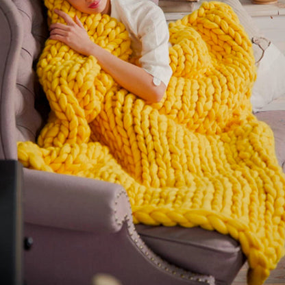Chunky XL Filato in Lana 1000 Gramm DIY per Lavorare a Maglia una Meravigliosa Coperta Morbida