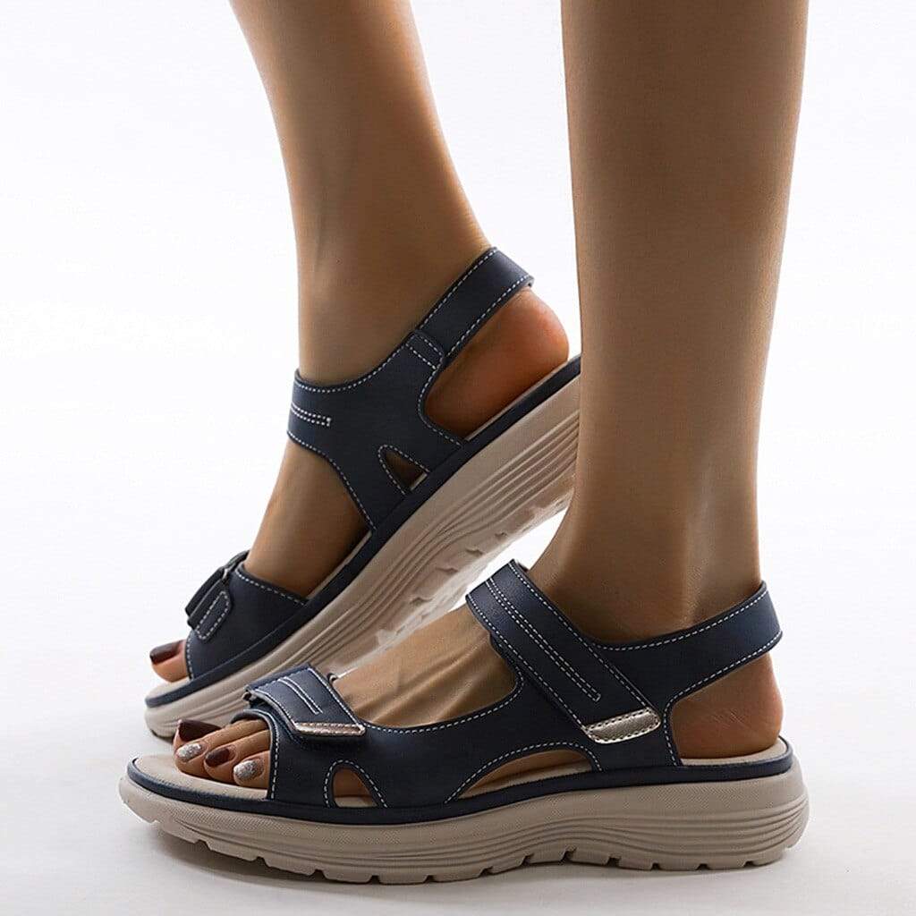 Lison - Sandali da trekking ortopedici | Supporto dell'arco plantare | Chiusure in velcro regolabili