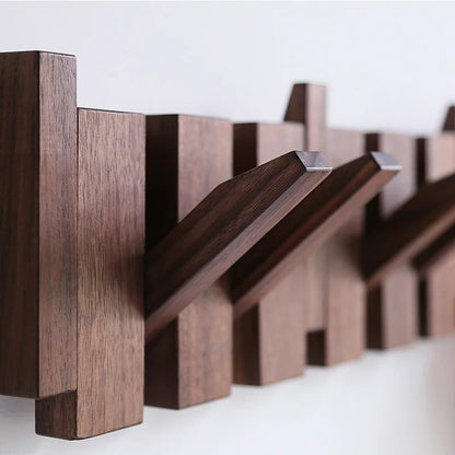 Gaspard - Stendino per Abiti in Legno a Pianoforte | Elegante Organizzatore da Parete per l'Ingresso, Cappotti, Cappelli e Chiavi
