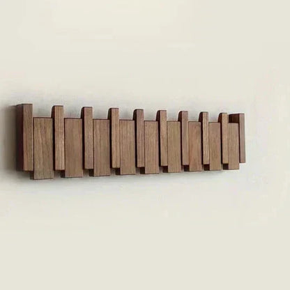 Gaspard - Stendino per Abiti in Legno a Pianoforte | Elegante Organizzatore da Parete per l'Ingresso, Cappotti, Cappelli e Chiavi