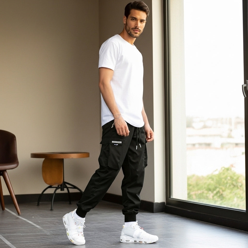 Raphaël - Pantaloni Jogging Cargo da Uomo