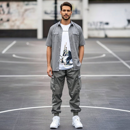 Raphaël - Pantaloni Jogging Cargo da Uomo