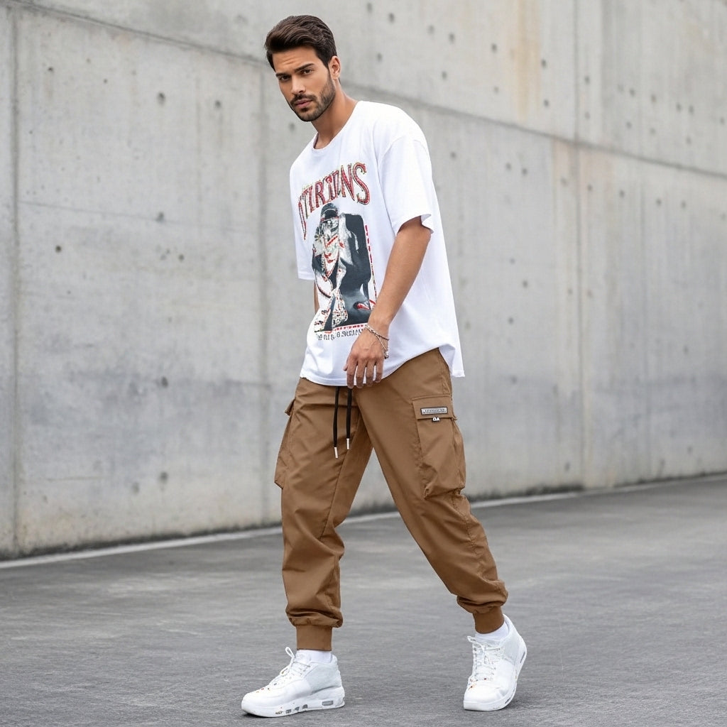 Raphaël - Pantaloni Jogging Cargo da Uomo